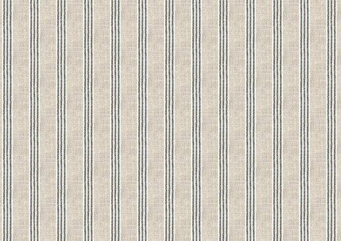 Emily Bond George Stripe Print, Charcoal - Twist&Fit Roman Blind - Image 8